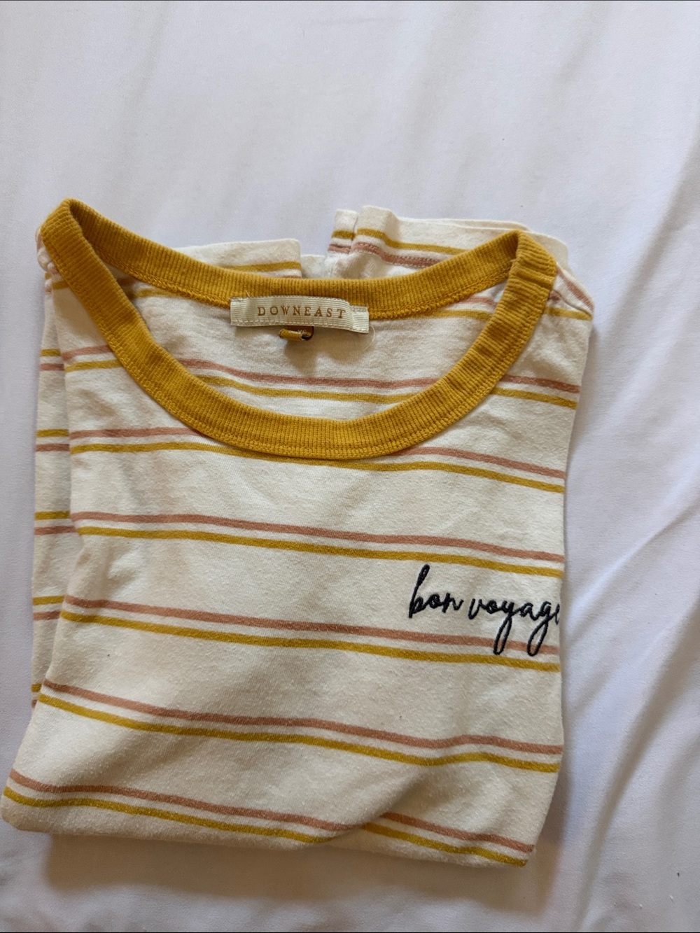 DOWNEAST “BON VOYAGE” STRIPED TEE